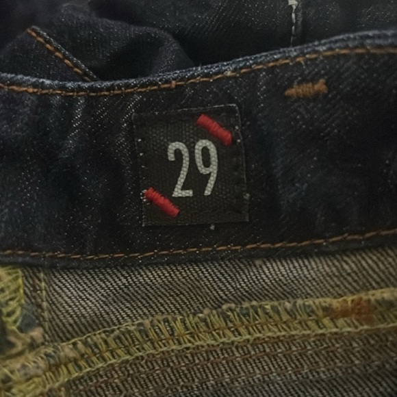 Rifle Jeans Dark Denim Mini Skirt Y2K - Picture 7 of 8